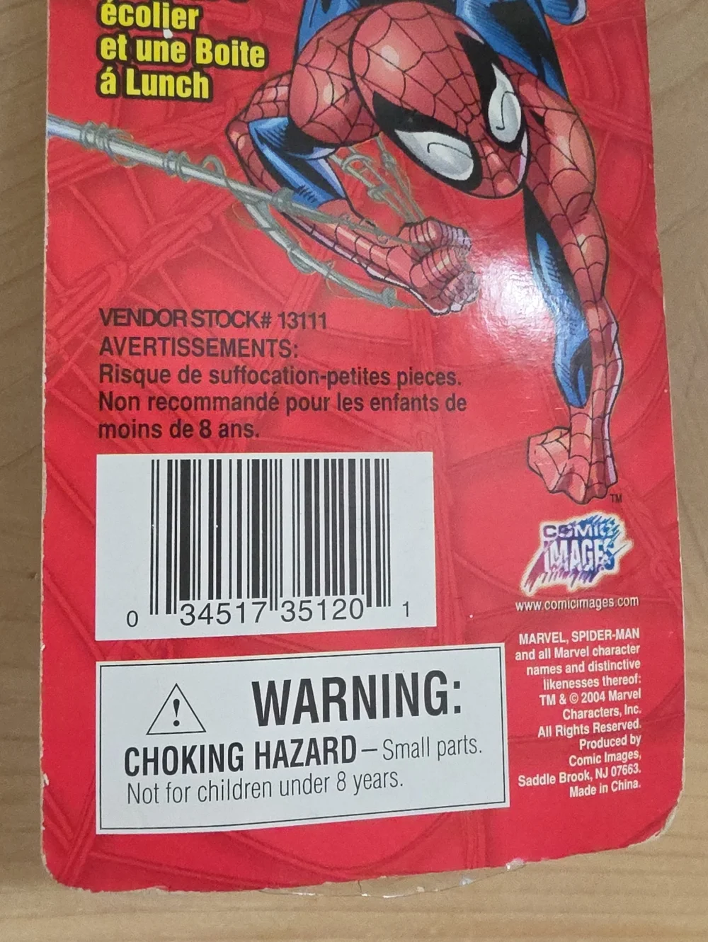Vintage 2000s Spider-Man Bob-A-Long Clip-On Figure